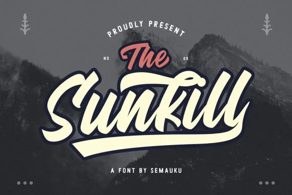 Sunkill Font by Semauku — Script Handwritten Font