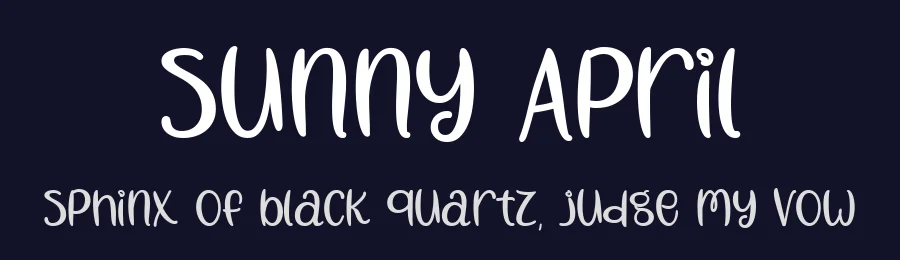 Sunny April by Misti's Fonts — Script Handwritten Font — thumbnail 2
