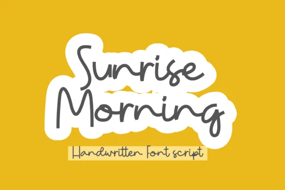 Sunrise Morning Font by Ongtype co. — Script Handwritten Font