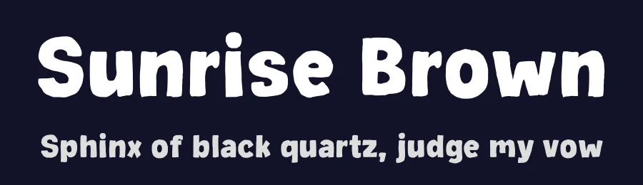 Sunrise Brown by MJType — Decorative Font — thumbnail 2
