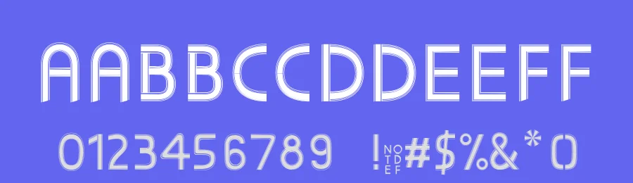 Sunscreen by Simon Cozens — Decorative Font — thumbnail 3