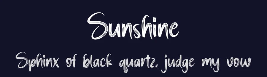 Sunshine by Scratchones — Script Handwritten Font — thumbnail 2