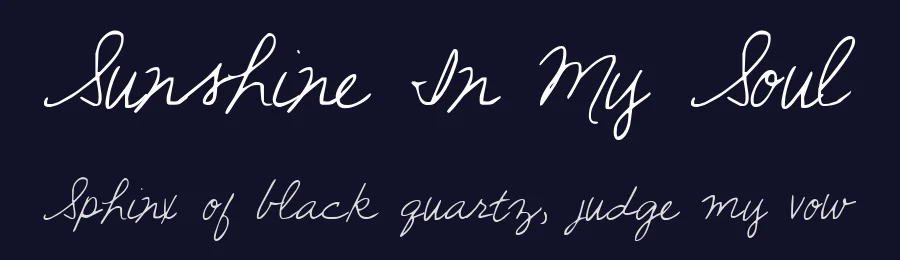 Sunshine In My Soul by Kimberly Geswein — Script Handwritten Font — thumbnail 2