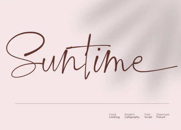 Suntime Font by andikafez — Script Handwritten Font
