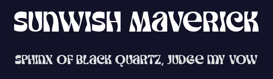 Sunwish Maverick by Arterfak Project — Decorative Font — thumbnail 2