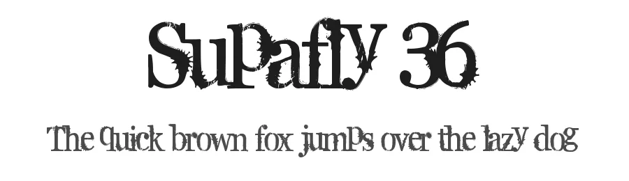 Supafly 36 by Segments Design (aka Last Soundtrack) — Decorative Font