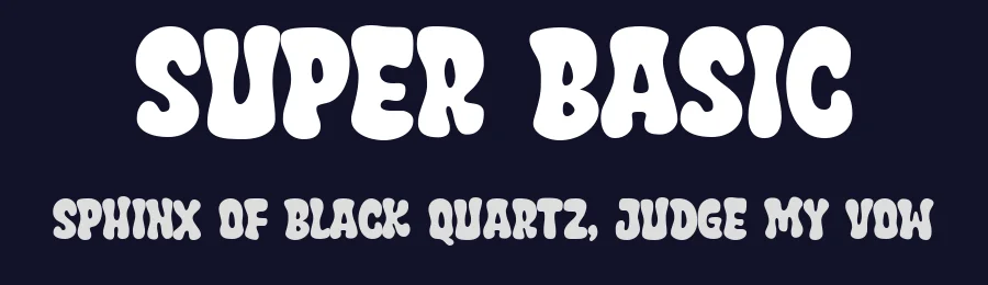Super Basic by fsuarez913 — Decorative Font — thumbnail 2