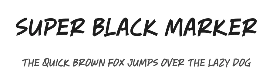Super Black Marker