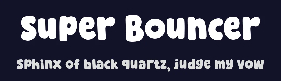 Super Bouncer by fsuarez913 — Decorative Font — thumbnail 2