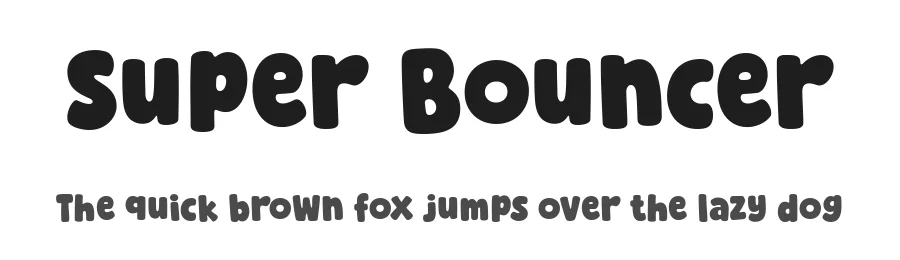 Super Bouncer by fsuarez913 — Decorative Font
