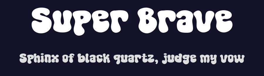 Super Brave by fsuarez913 — Decorative Font — thumbnail 2