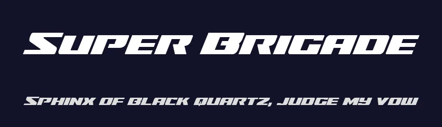 Super Brigade by Iconian Fonts — Display Font — thumbnail 2