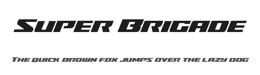 Super Brigade by Iconian Fonts — Display Font