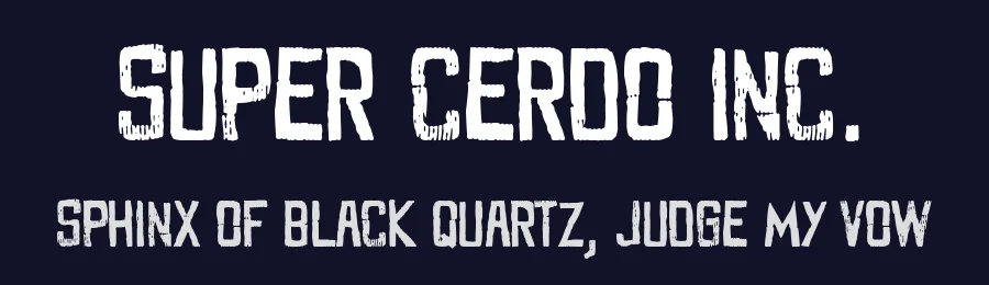 Super Cerdo Inc. by Woodcutter — Decorative Font — thumbnail 2