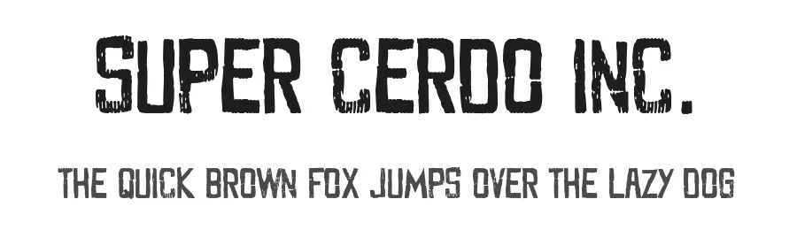 Super Cerdo Inc. by Woodcutter — Decorative Font