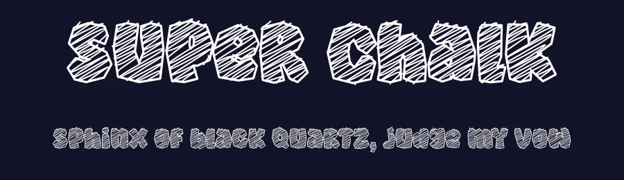 Super Chalk by fsuarez913 — Decorative Font — thumbnail 2