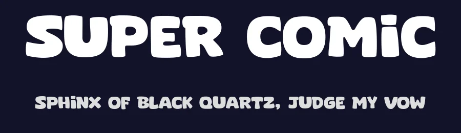 Super Comic by fsuarez913 — Decorative Font — thumbnail 2