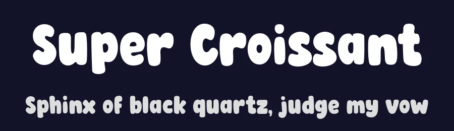Super Croissant by fsuarez913 — Decorative Font — thumbnail 2