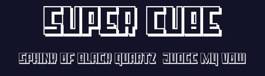 Super Cube by Qkila — Display Font — thumbnail 2