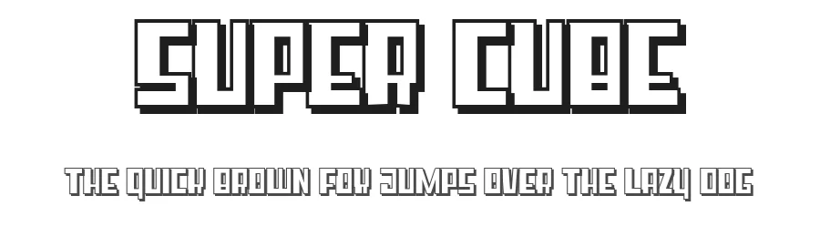 Super Cube by Qkila — Display Font