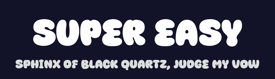 Super Easy by fsuarez913 — Decorative Font — thumbnail 2