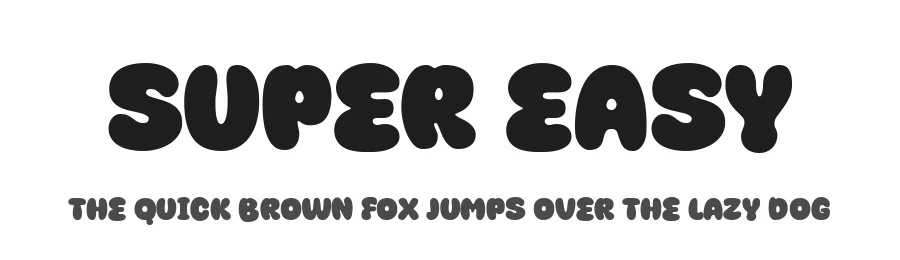Super Easy by fsuarez913 — Decorative Font