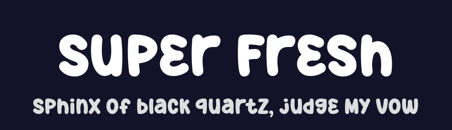 Super Fresh by fsuarez913 — Decorative Font — thumbnail 2