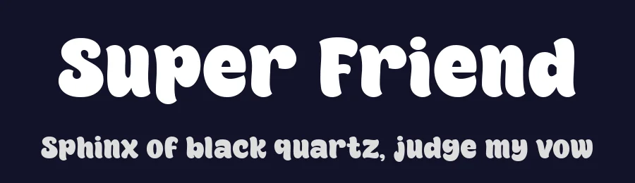 Super Friend by fsuarez913 — Decorative Font — thumbnail 2