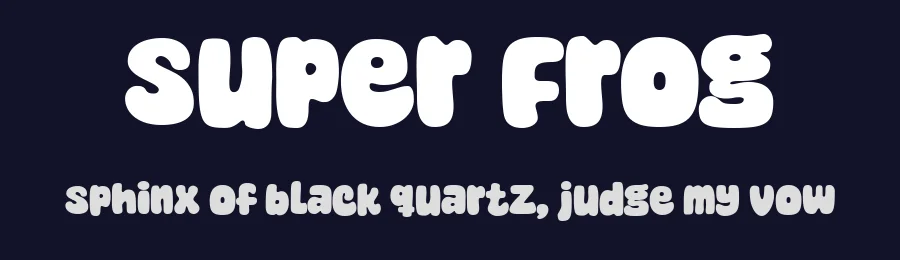Super Frog by fsuarez913 — Decorative Font — thumbnail 2
