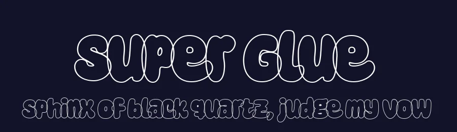 Super Glue by fsuarez913 — Decorative Font — thumbnail 2