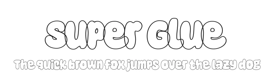Super Glue by fsuarez913 — Decorative Font