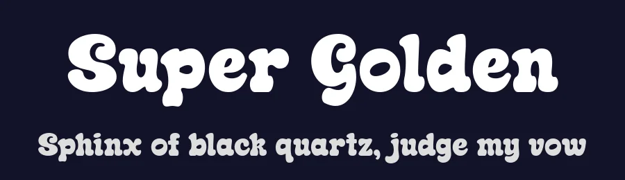 Super Golden by fsuarez913 — Decorative Font — thumbnail 2