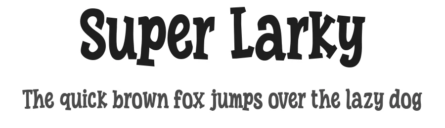 Super Larky by fsuarez913 — Decorative Font