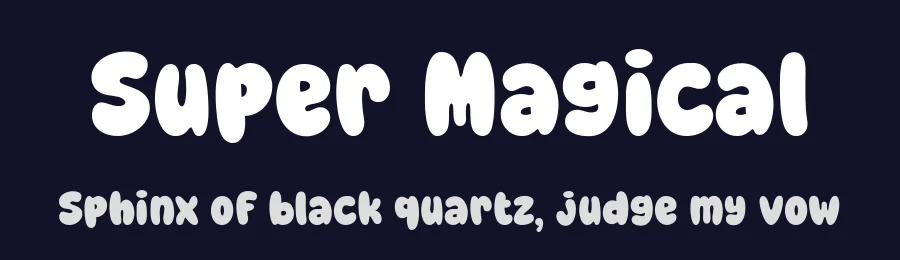 Super Magical by fsuarez913 — Decorative Font — thumbnail 2