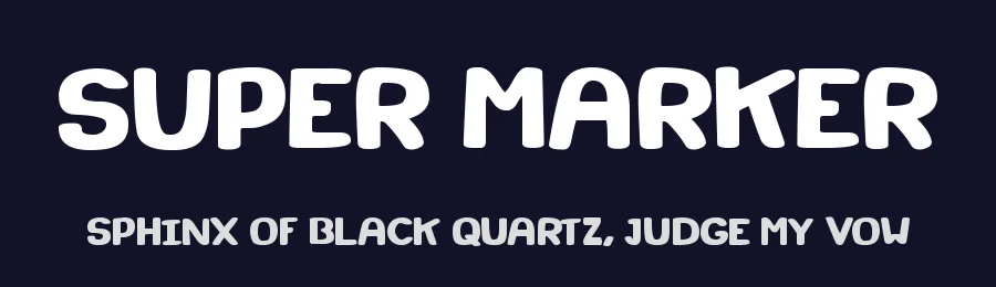 Super Marker by Joseph Dawson — Decorative Font — thumbnail 2