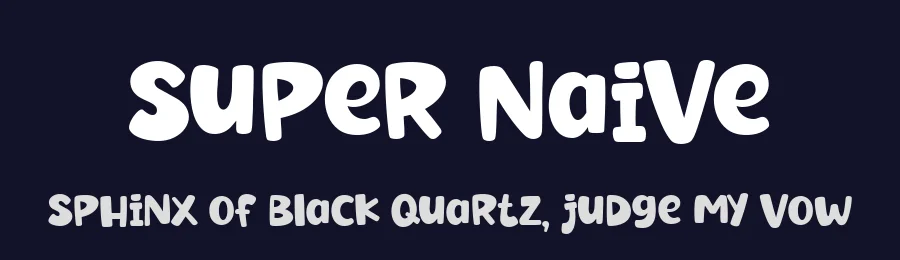 Super Naive by fsuarez913 — Decorative Font — thumbnail 2