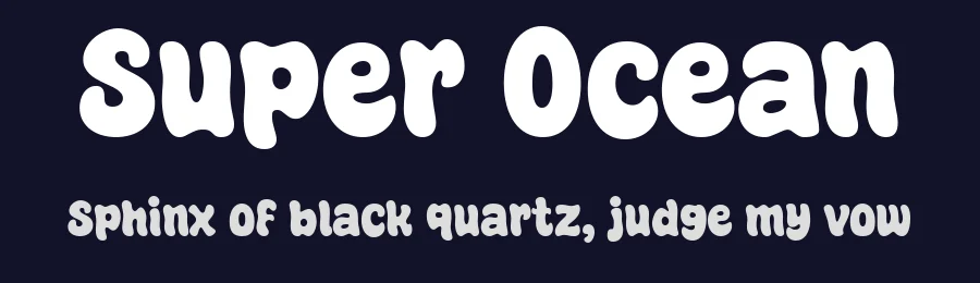 Super Ocean by fsuarez913 — Decorative Font — thumbnail 2