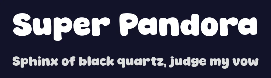 Super Pandora by fsuarez913 — Decorative Font — thumbnail 2
