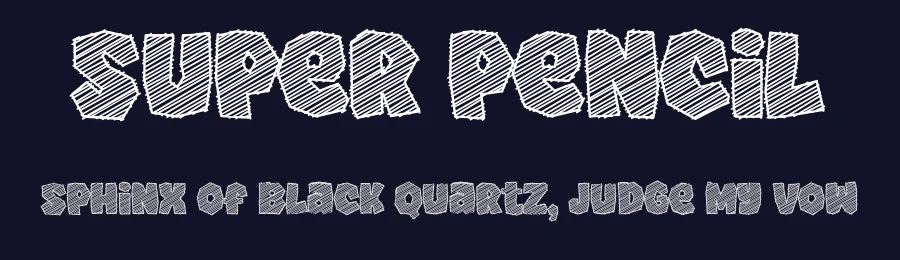 Super Pencil by fsuarez913 — Decorative Font — thumbnail 2