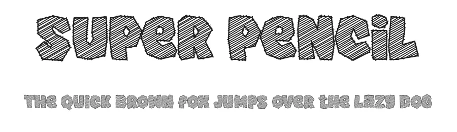 Super Pencil by fsuarez913 — Decorative Font