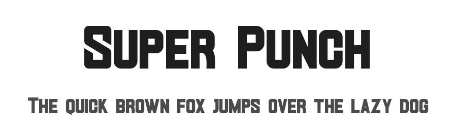 Super Punch by StringLabs Creative Studio — Sans Serif Font