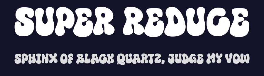 Super Reduce by fsuarez913 — Decorative Font — thumbnail 2