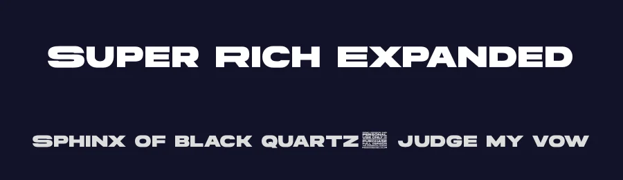 Super Rich Expanded by Multype Studio — Sans Serif Font — thumbnail 2