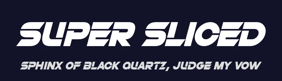 Super Sliced by Hawtpixel — Display Font — thumbnail 2