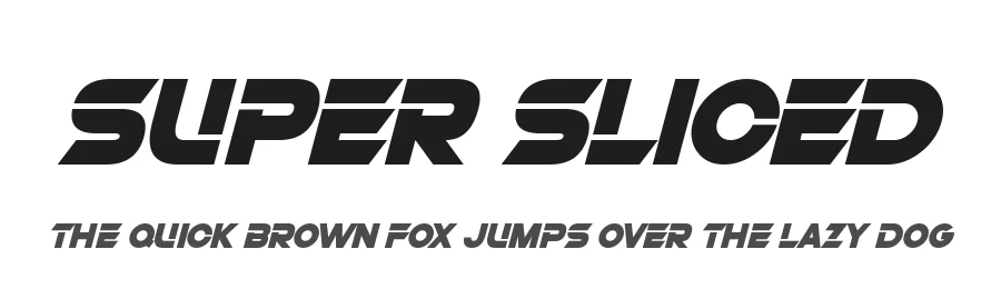 Super Sliced by Hawtpixel — Display Font