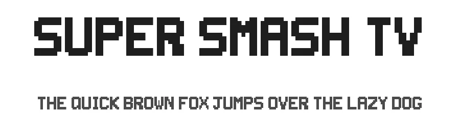 Super Smash TV by Font Bureau — Display Font