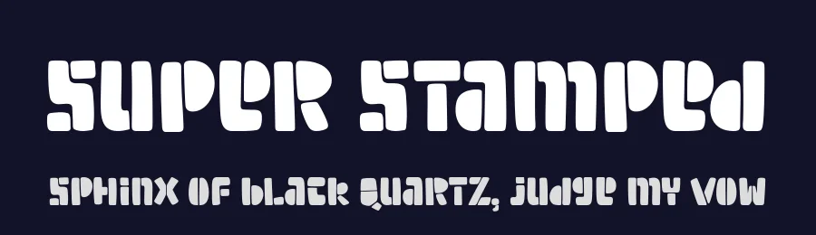 Super Stamped by fsuarez913 — Decorative Font — thumbnail 2