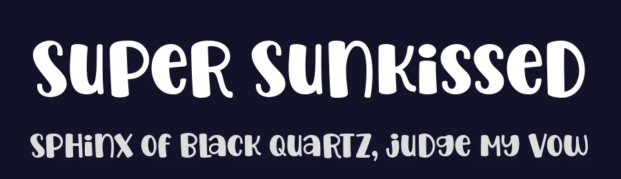 Super Sunkissed by fsuarez913 — Decorative Font — thumbnail 2