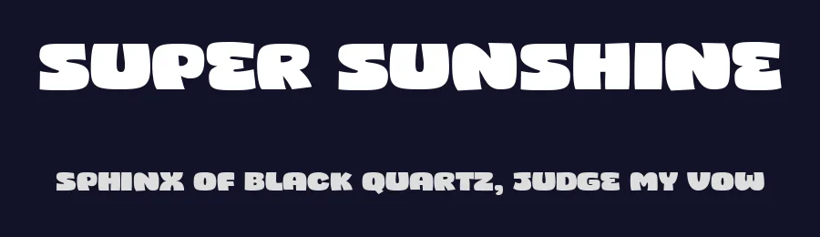 Super Sunshine by fsuarez913 — Decorative Font — thumbnail 2