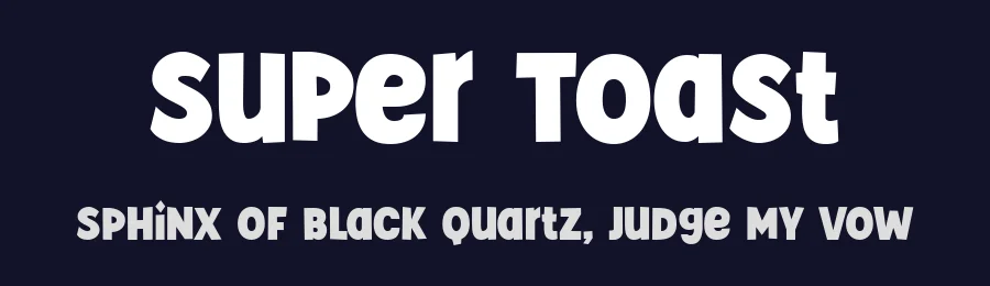 Super Toast by fsuarez913 — Decorative Font — thumbnail 2